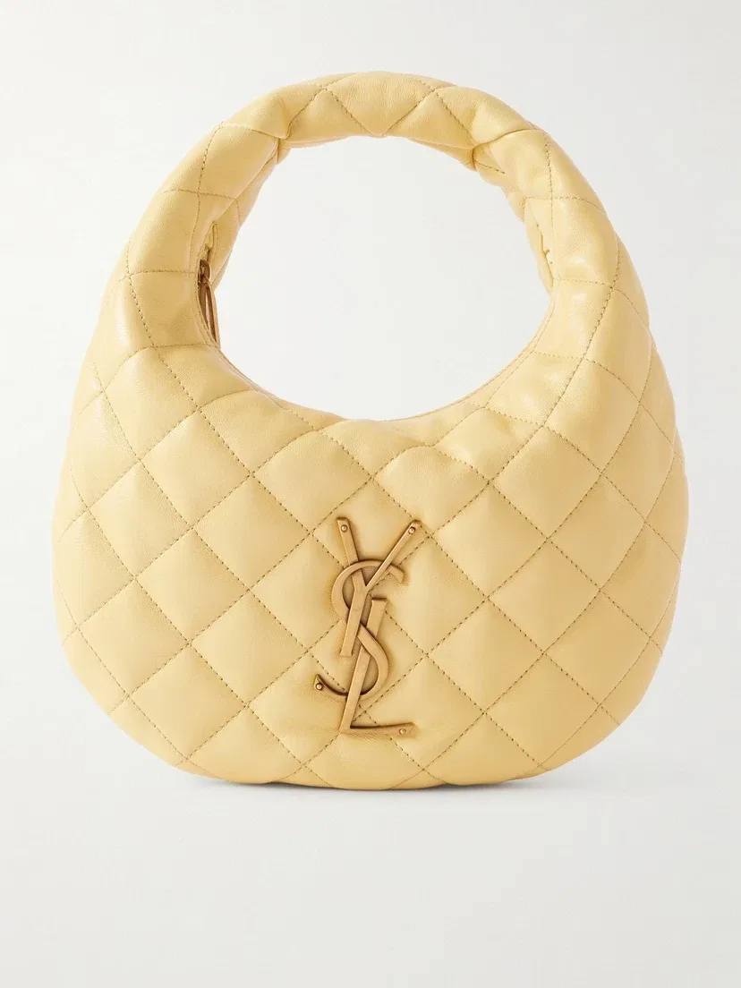Это SAINT LAURENT Icarino quilted leather tote, желтый