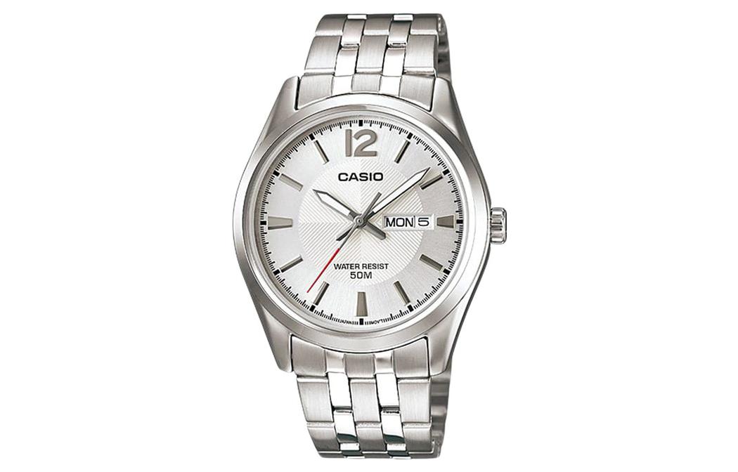 

Мужские часы Standard Series 38 мм серебристые MTP-1335D-7A CASIO