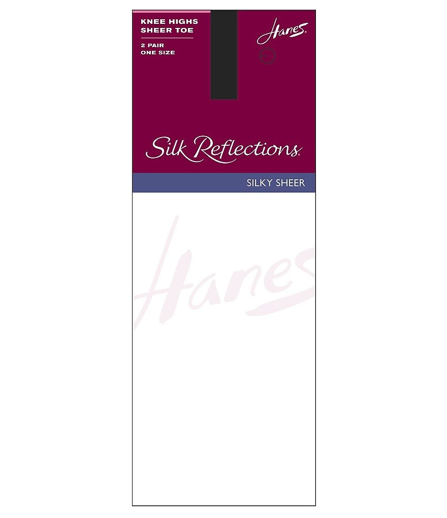 

Голени до колена Hanes Silk Reflections Sandalfoot Control Top, бежевый