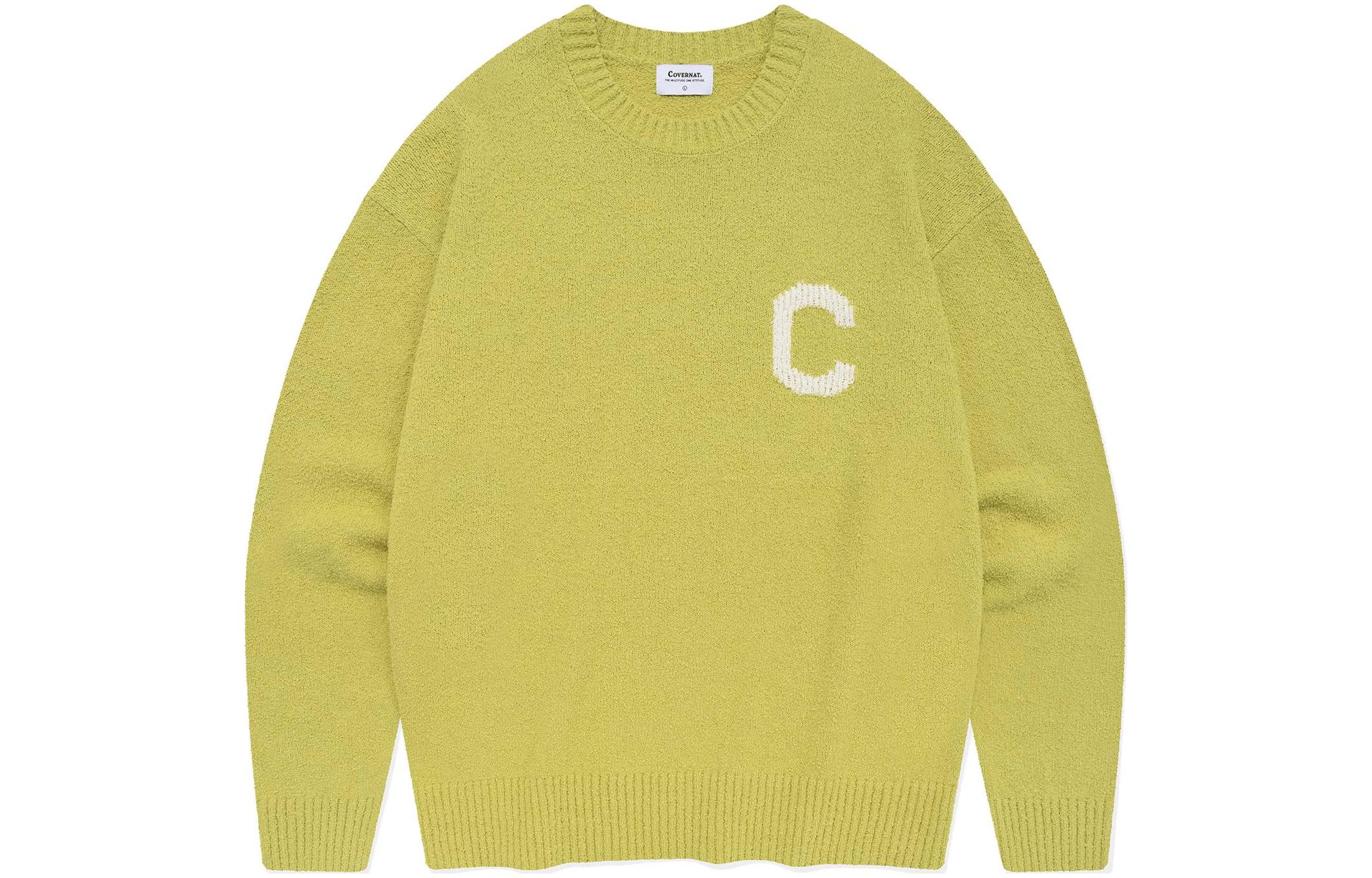 

COVERNAT SS24 Вязаный свитер Unisex Светло-зеленый