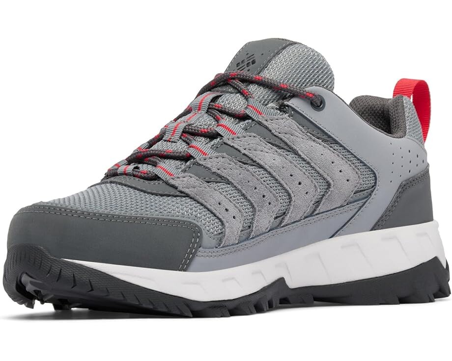 

Походная обувь Columbia Strata Trail Low Wp, цвет TI Grey Steel/Mountain Red