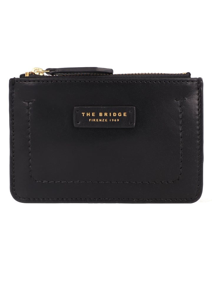 

Кошелек The Bridge Fiona Kreditkartenetui RFID Schutz Leder 13 cm, неро