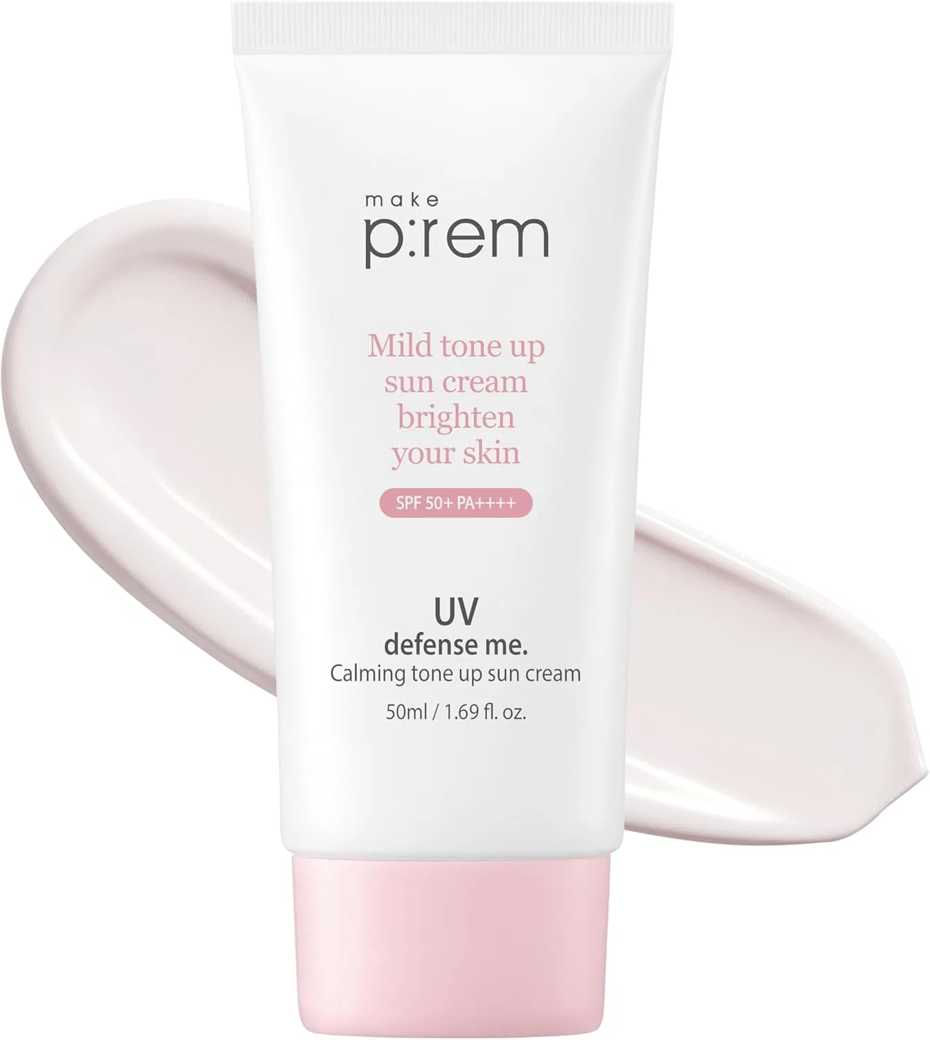 Солнцезащитный крем для лица Make Prem UV Defense Mee Calming Tone Up Sun Cream SPF50+ PA++++ 50 мл Makep:Rem