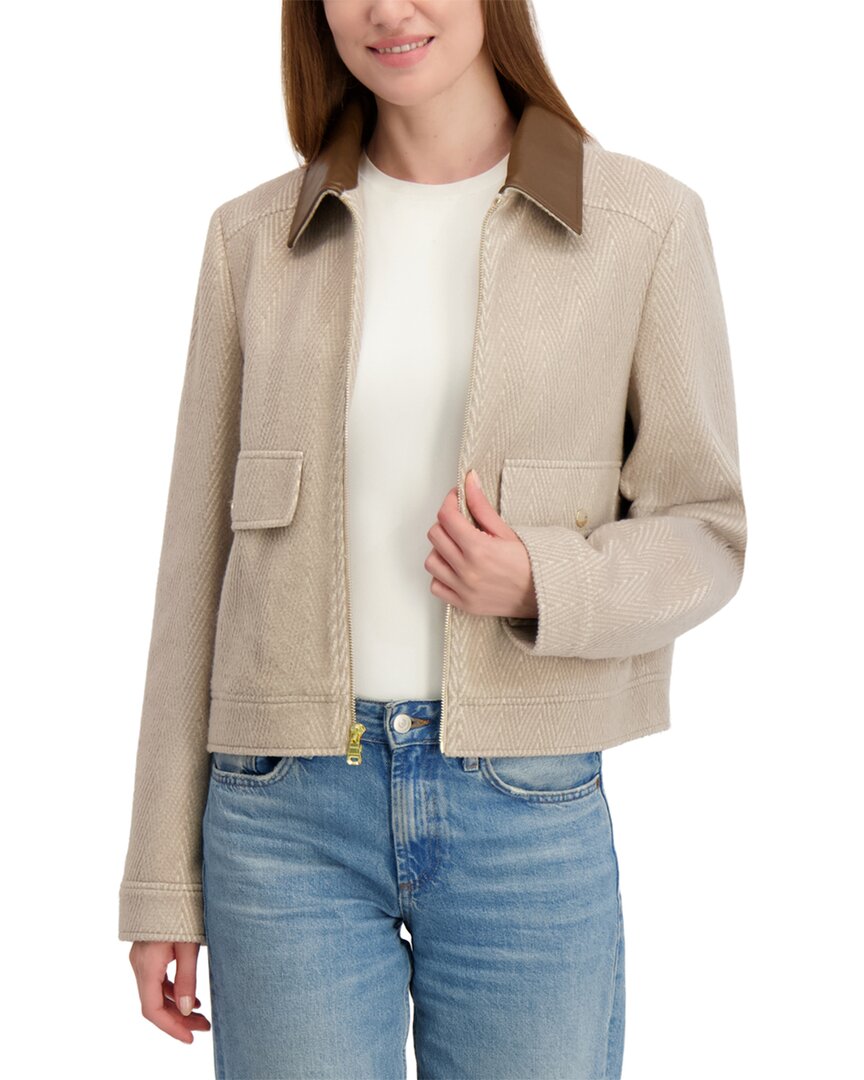 

Куртка в елочку Laundry by Shelli Segal Laundry By Shelli Segal, коричневый