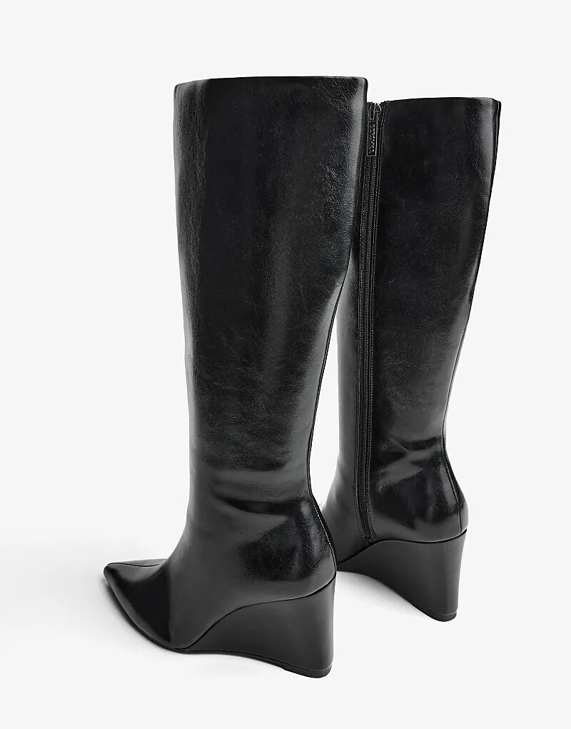 Ботинки Bershka Wedge черного цвета