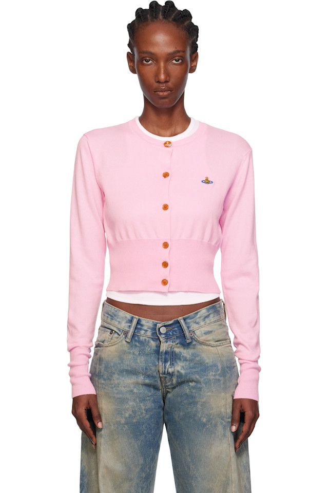 

Укороченный кардиган Bea Vivienne Westwood, розовый