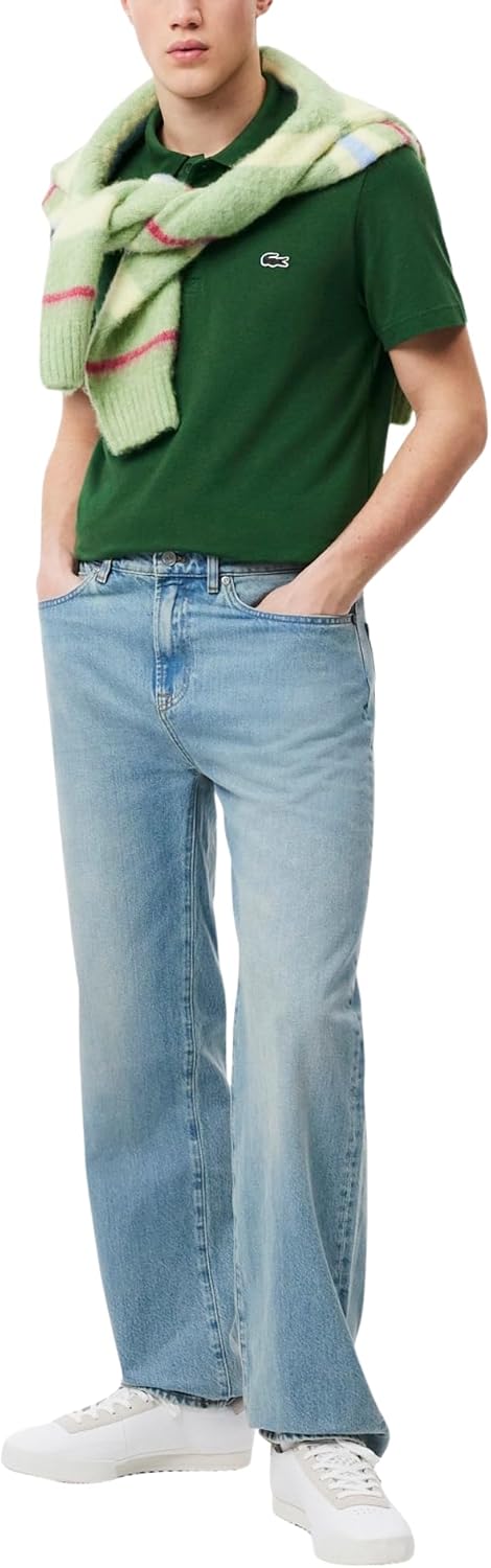 Lacoste мужская поло Regular Fit из хлопкового микса, Green — фото 4