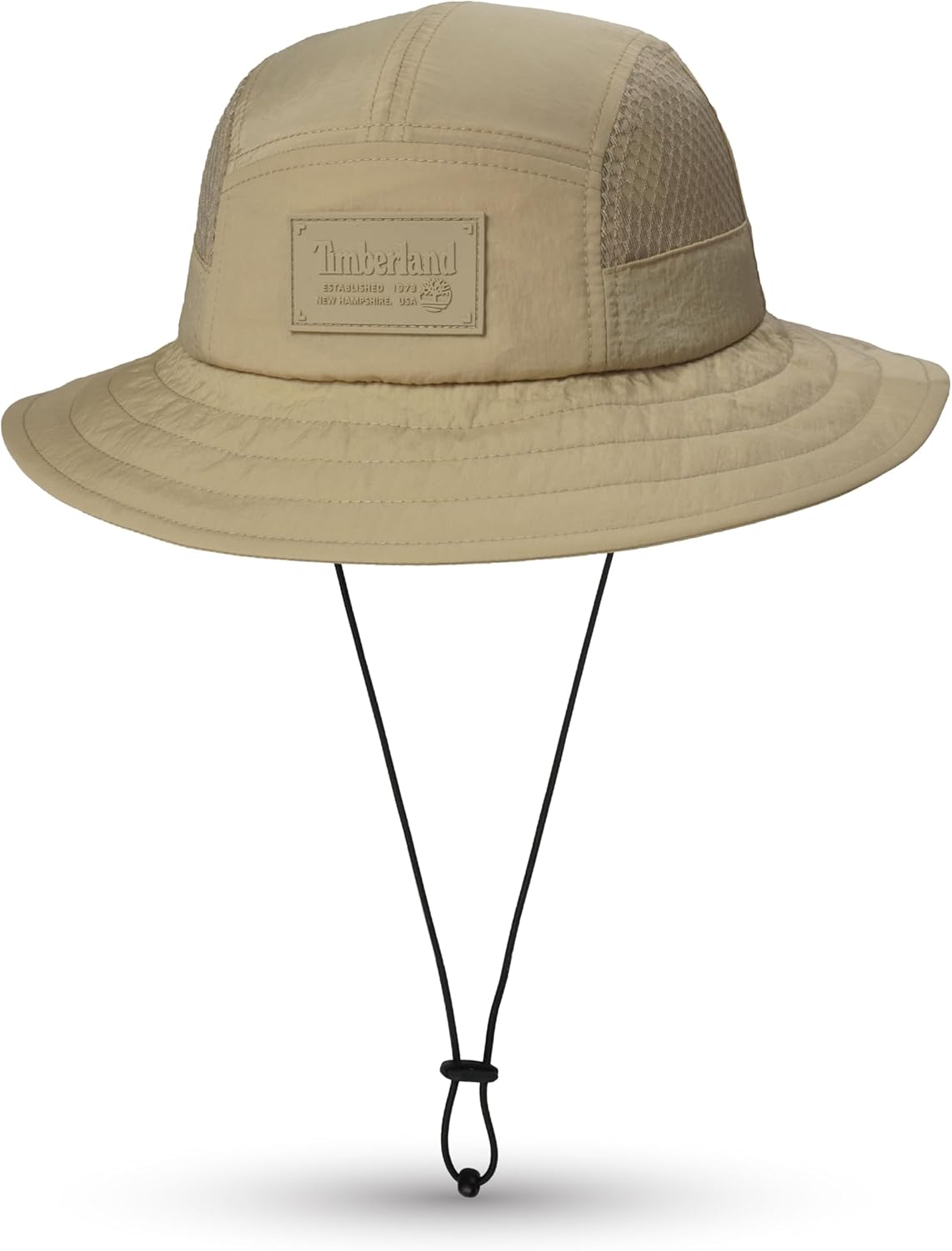 

Мужская панама Timberland Mesh Panel, широкополая шляпа от солнца с регулируемым шнурком на подбородке, идеально подходит для активного отдыха на природе, Beige