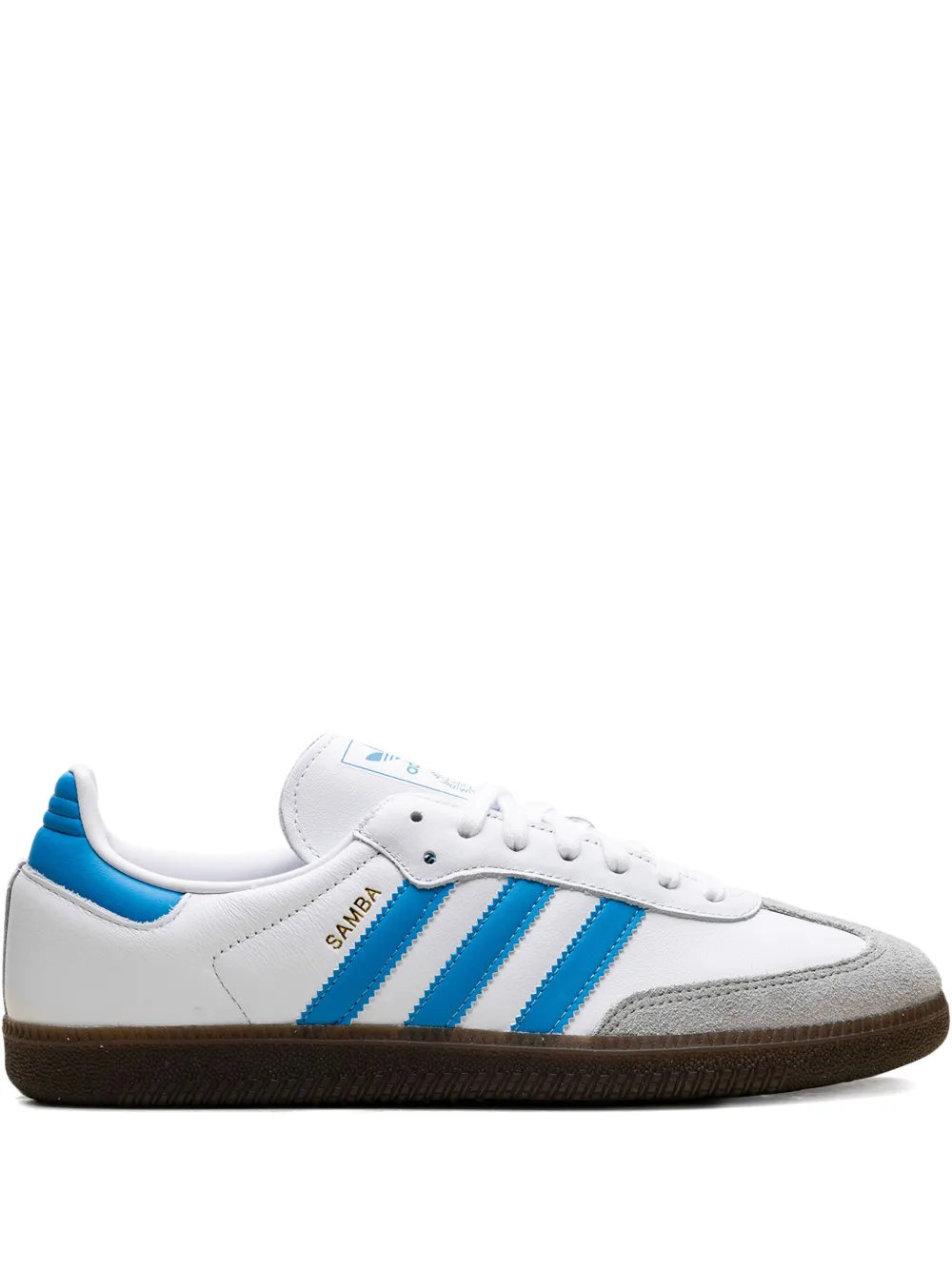 

Кроссовки Samba OG White/Shock Cyan Adidas, белый