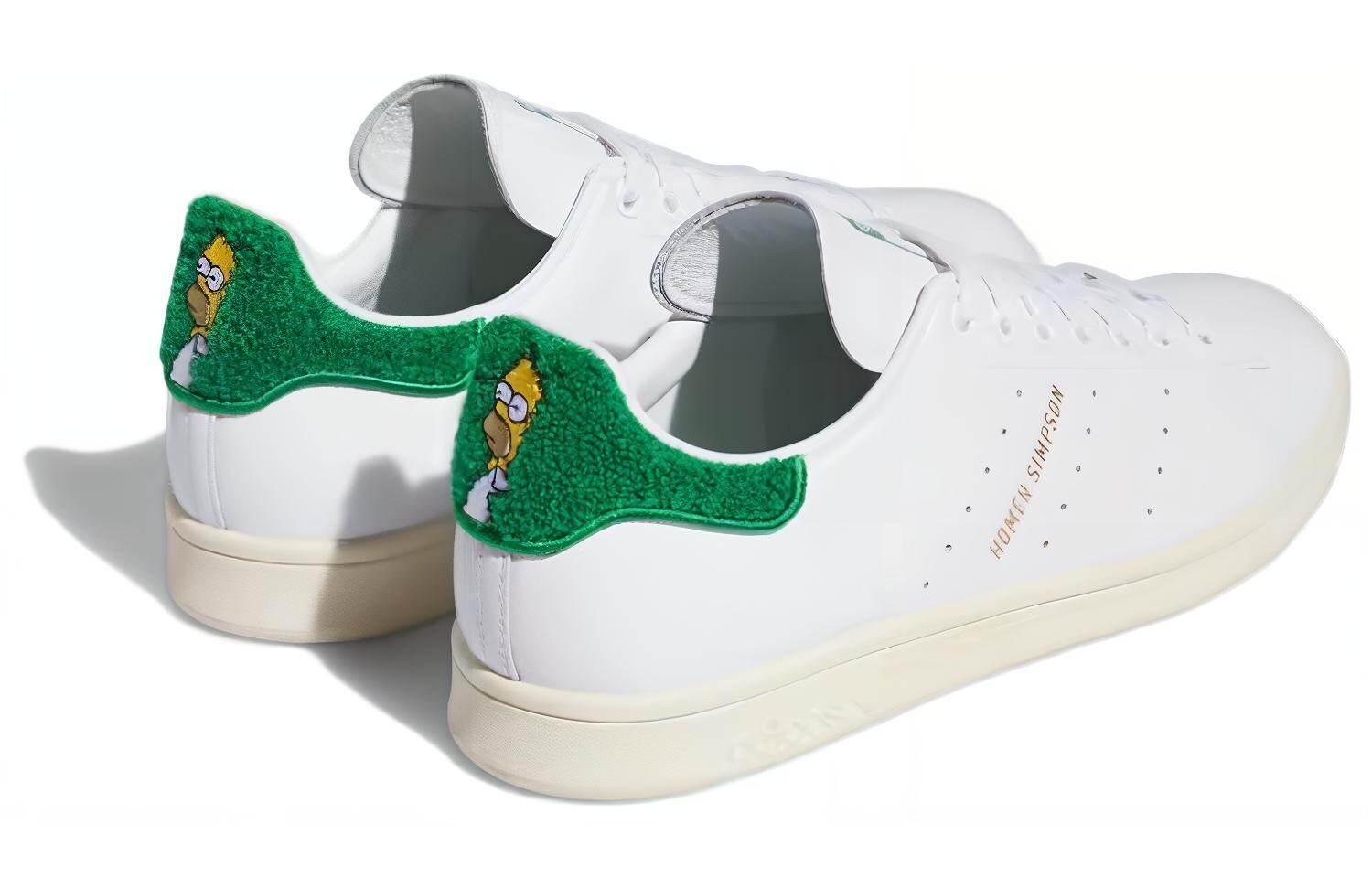 Мужские кроссовки для скейтбординга adidas originals, Белый/Зеленый — фото 3