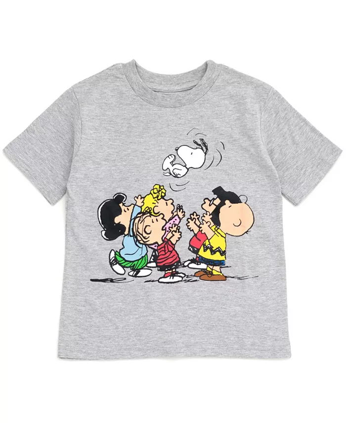 Мальчиковые футболки Woodstock Snoopy Charlie Brown, 3 штуки Peanuts, мультиколор — фото 3