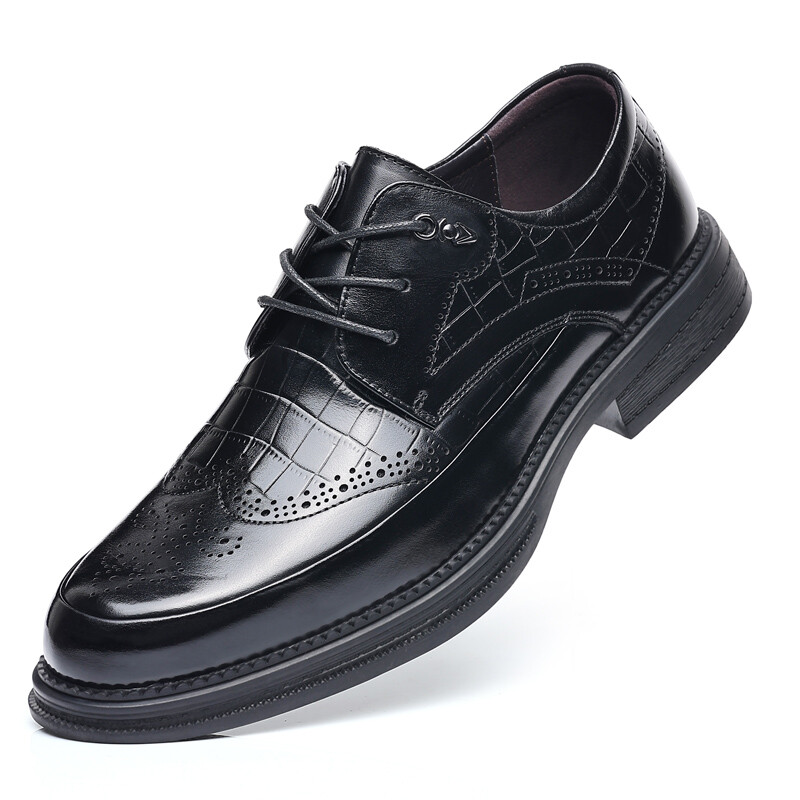 Туфли мужские Men"s Casual Men Low-Top Modengpan, коричневый — фото 4