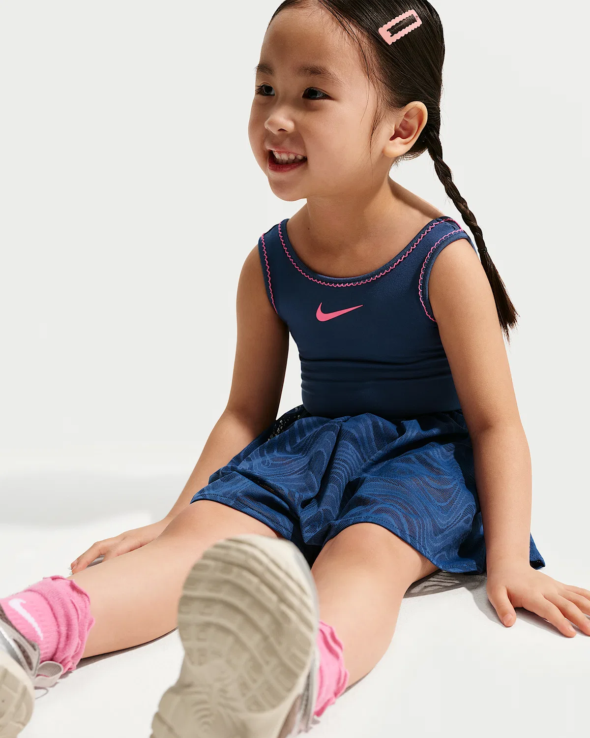 Детский комплект Nike Toddler Dri-FIT Easy Breezy Runsie, Mystic Navy — фото 4