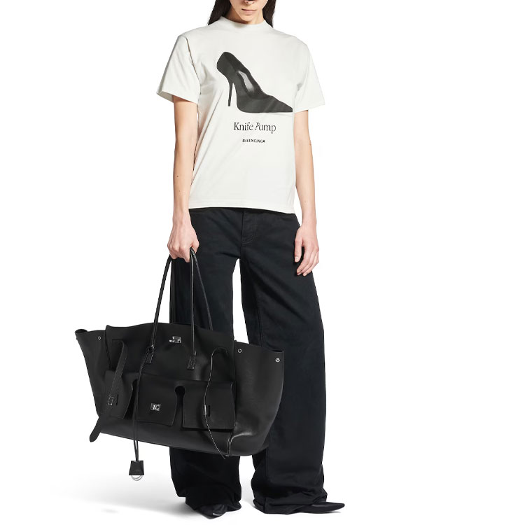 Графическая футболка с принтом Crewneck Balenciaga, белый — фото 4