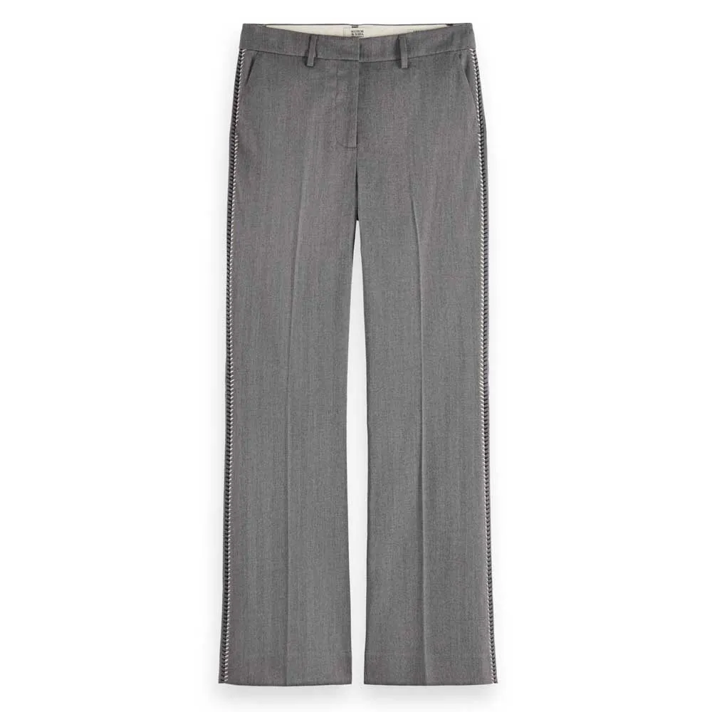 

Брюки с высокой талией Scotch & Soda Violet Flar Fit, серый