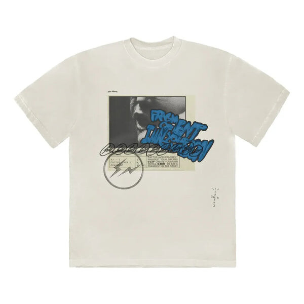 

Футболка cactus jack x fragment manifest t-shirt 'white' Travis Scott, белый