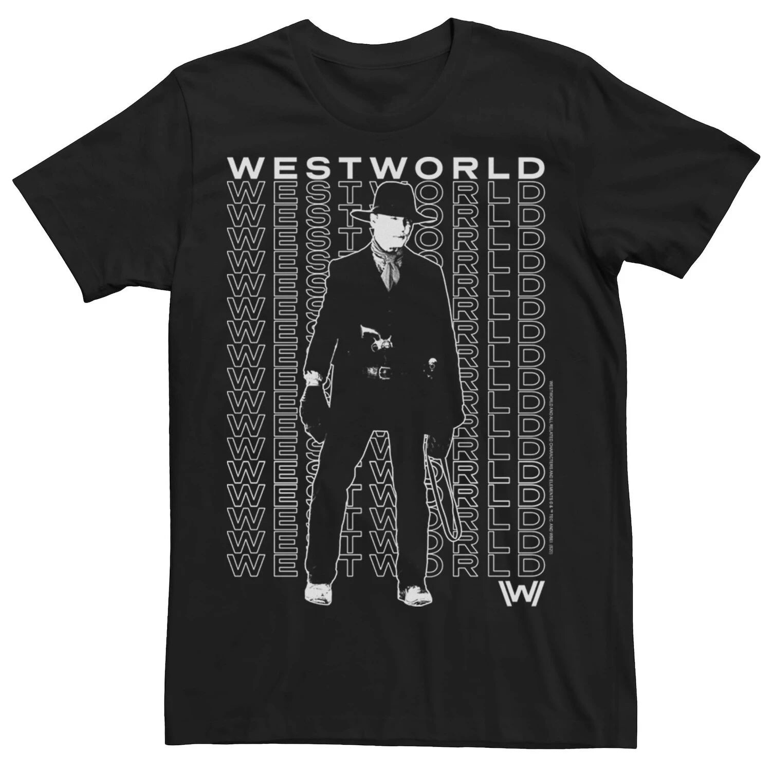

Мужская футболка Westworld Man In Black с логотипом Licensed Character