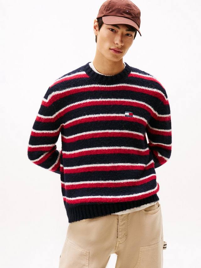 

Толстовка Tommy Jeans с полосками и крупным воротником Tommy Hilfiger