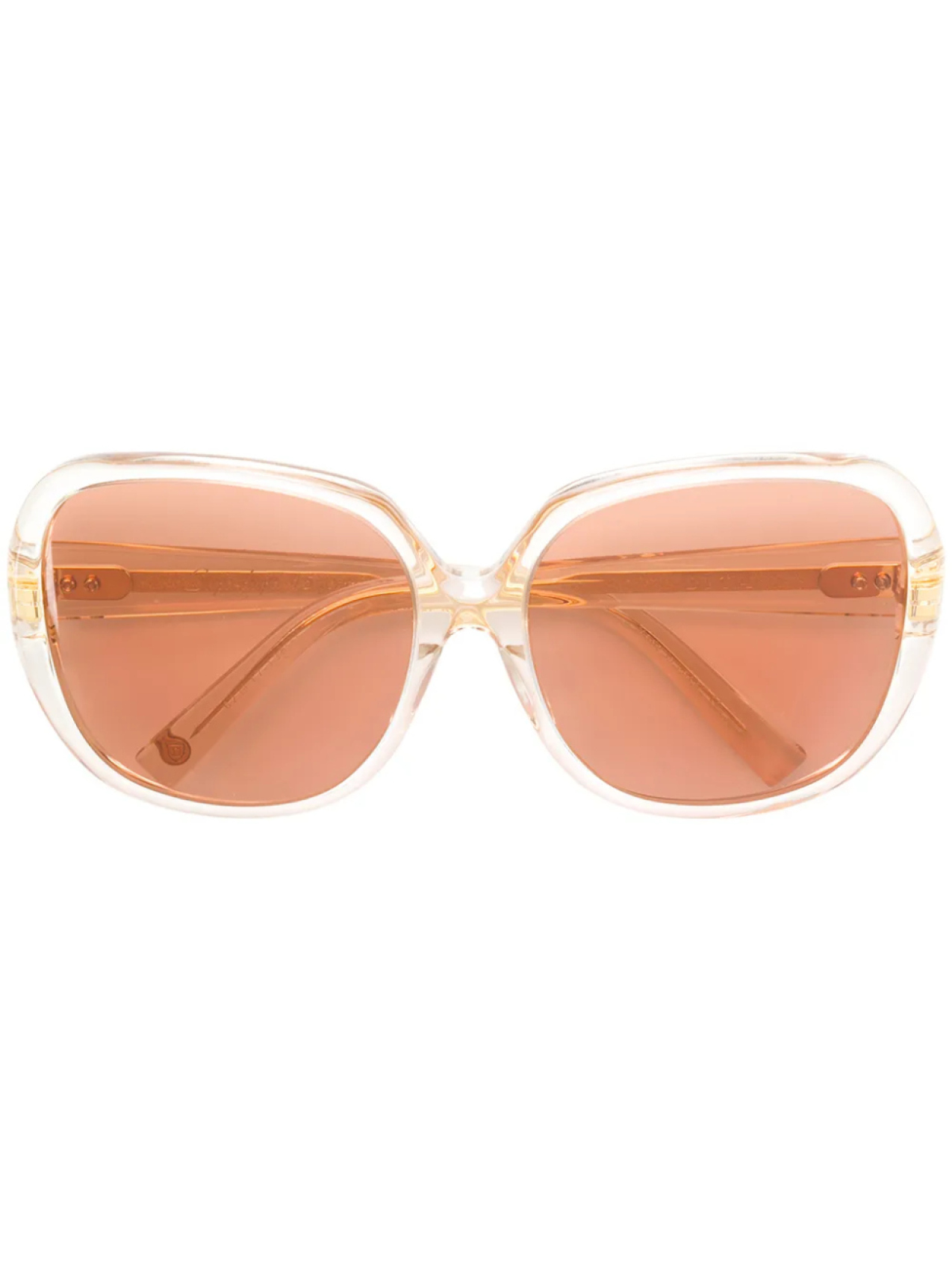 

Dita Eyewear квадратные солнцезащитные очки с затемненными линзами, розовый
