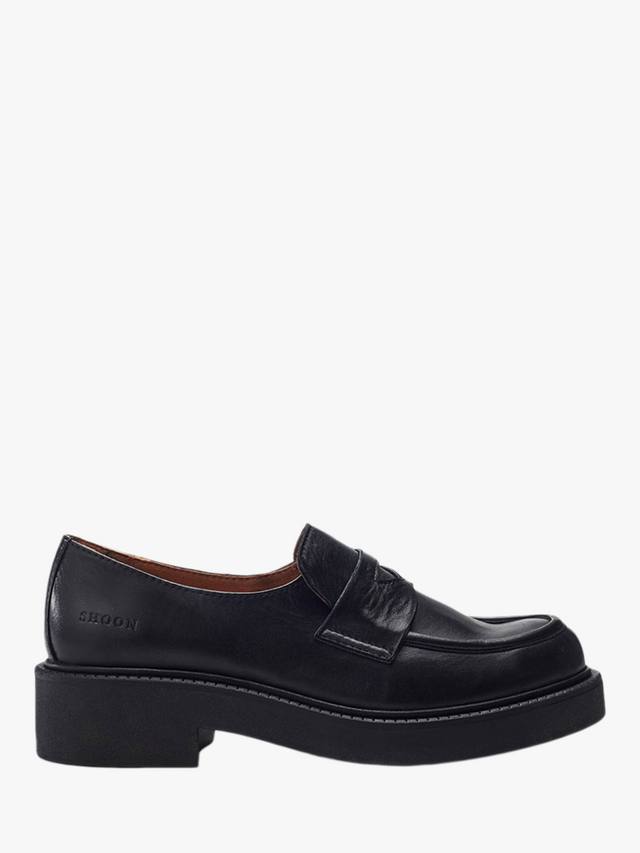 Кожаные лоферы Ivy в стиле чанки Moda in Pelle, Black
