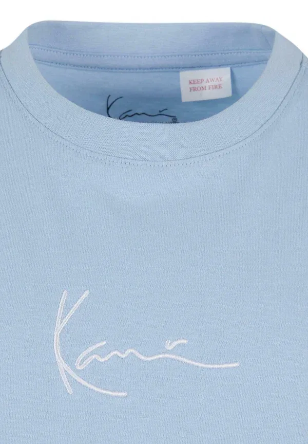 Футболка Karl Kani Small signature essential junior print, светло-голубая — фото 4