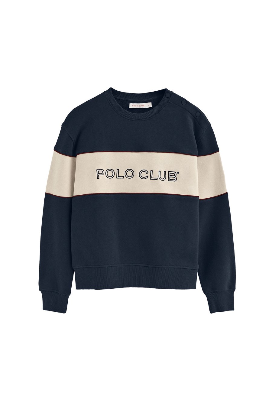 

Толстовка Polo Club BOXY FIT CREWNECK SILVANA S, Navy Ecru/Dark Blue