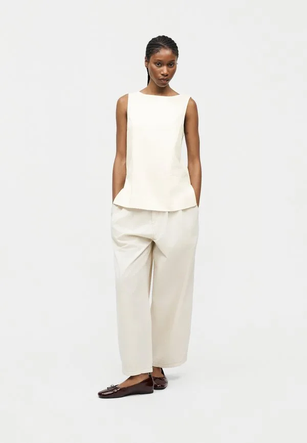 Удлиненная блузка, новый цвет, кремовый Gap, New Off-White — фото 2