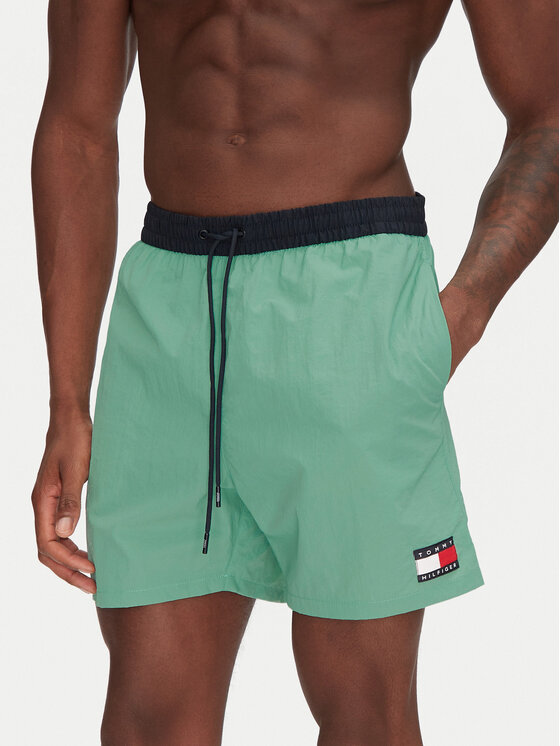 

Узкие шорты для плавания UM0UM03455 Tommy Hilfiger, зеленый