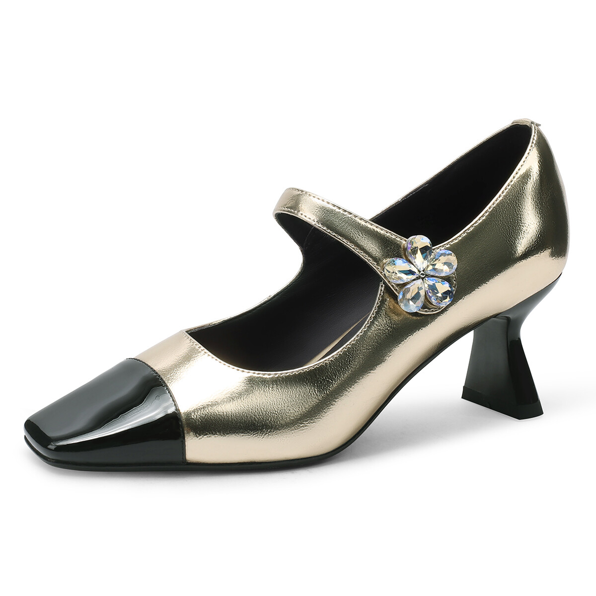 

Туфли женские на высоком каблуке Fmm, цвет Silver with black