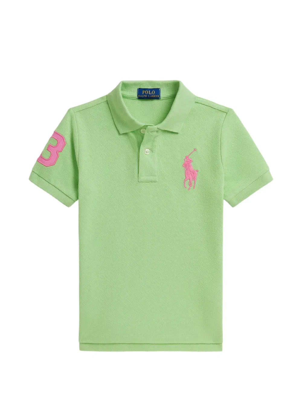 Поло с логотипом Polo Ralph Lauren Kids, зеленый