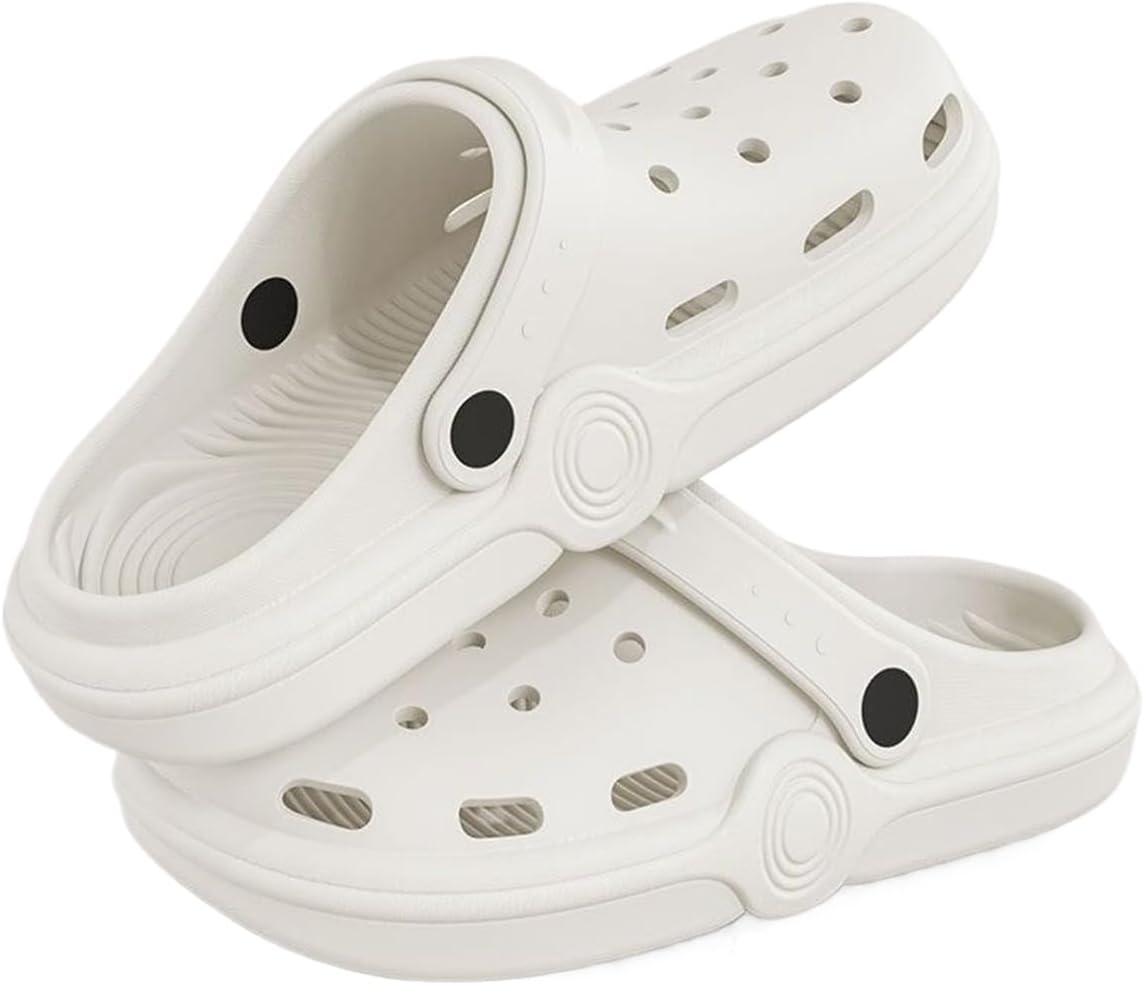 

Сабо DANNLING для женщин и мужчин, уличная обувь без застежки, унисекс, домашние тапочки, противоскользящие, с защитой от запаха, для сада и пляжа, белый
