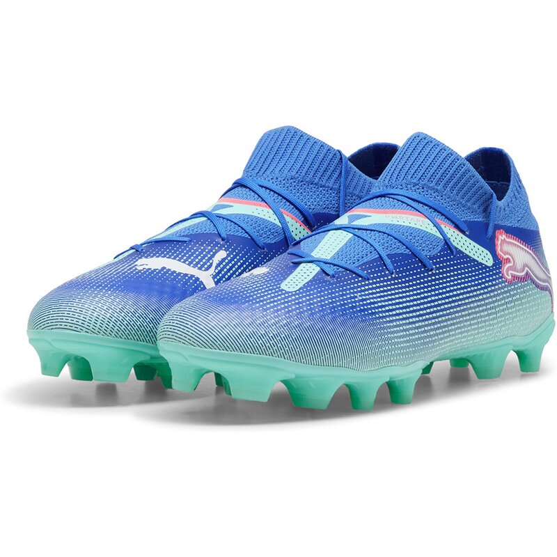 Футбольные бутсы Future 7 Pro FG/AG Puma, цвет bluemazing-puma white-electric peppermint — фото 3