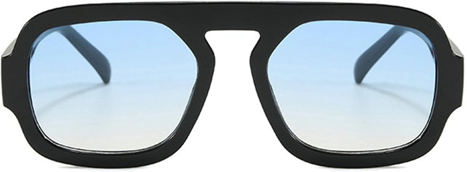 

Солнцезащитные очки COTIA Retro Square Pilot для женщин и мужчин, классические, многоугольные, винтажные, модные, прямоугольные, для активного отдыха, повседневные, W38, Black Blue