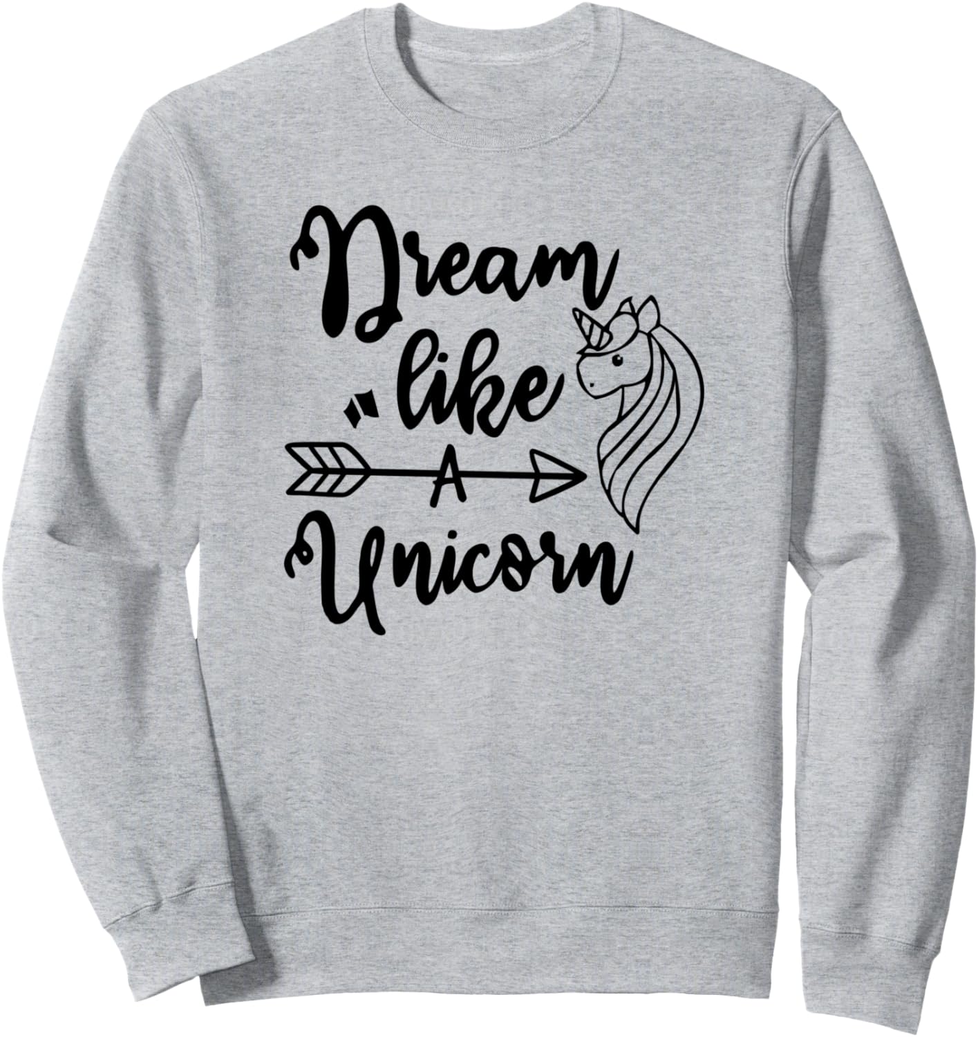 

Мечтай как единорог - Забавная толстовка для любителей единорогов Dream Like A Unicorn, серый