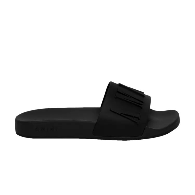 

Кроссовки Amiri Logo Pool Slide Black, черный