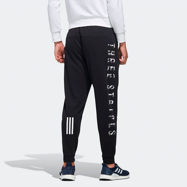 Спортивные штаны adidas Alphabet Printing Knit Bundle Feet Sports Pants Black, черный — фото 4