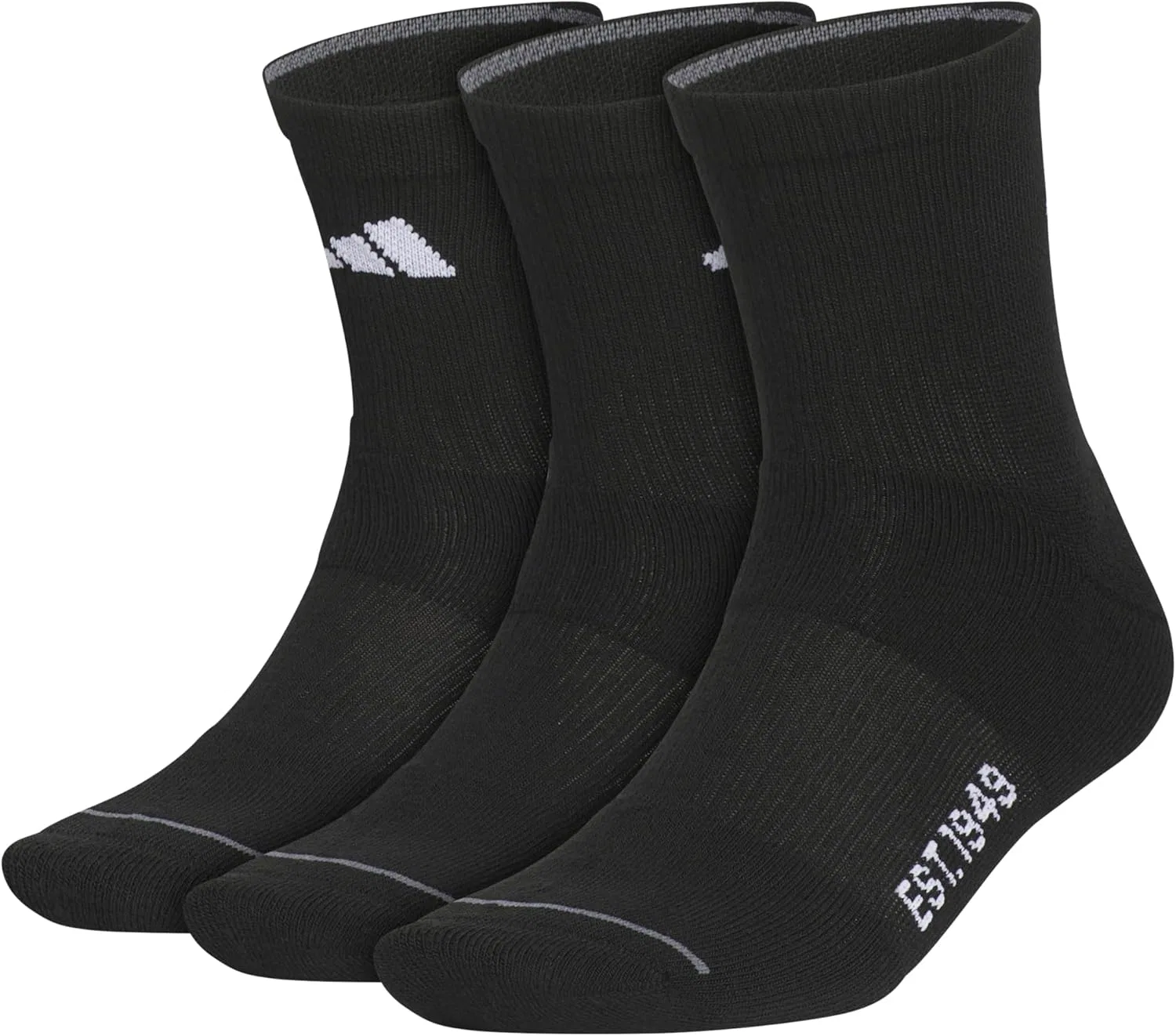 Носки мужские adidas, 3 пары, Black/White/Onix Grey