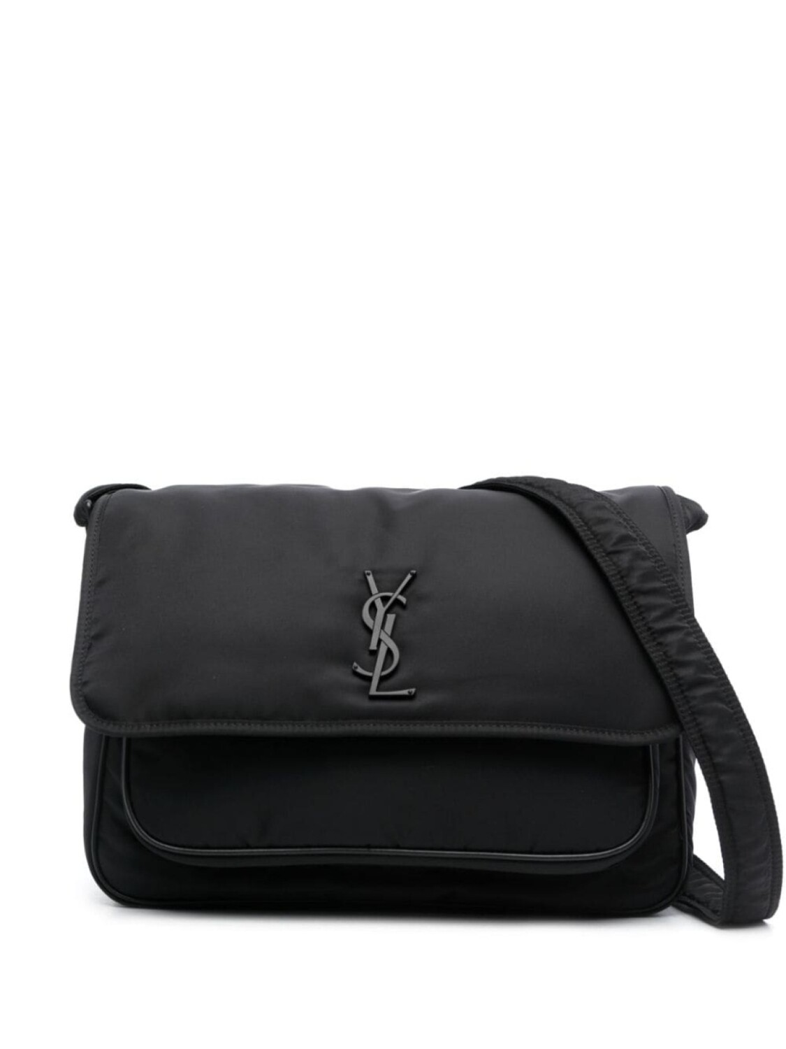 

Saint Laurent сумка-мессенджер Niki с пряжкой YSL, черный