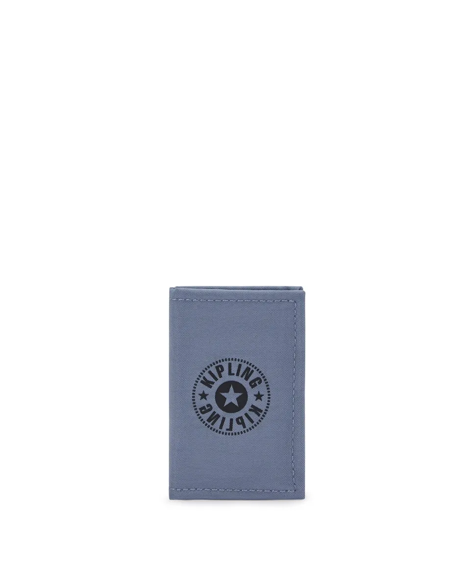 

Маленькая визитница с логотипом Kipling, серебристо-голубой
