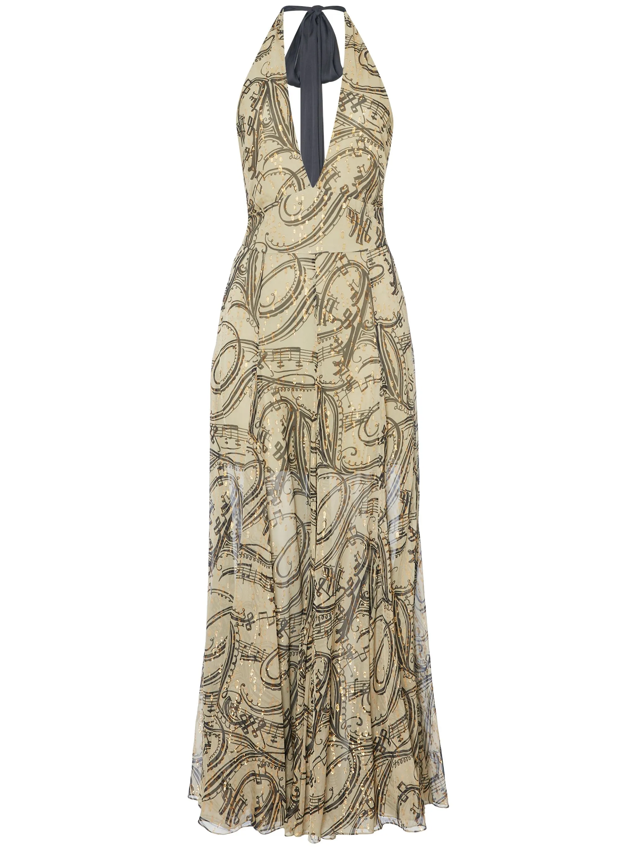 

Платье макси Silvana Temperley London, зеленый