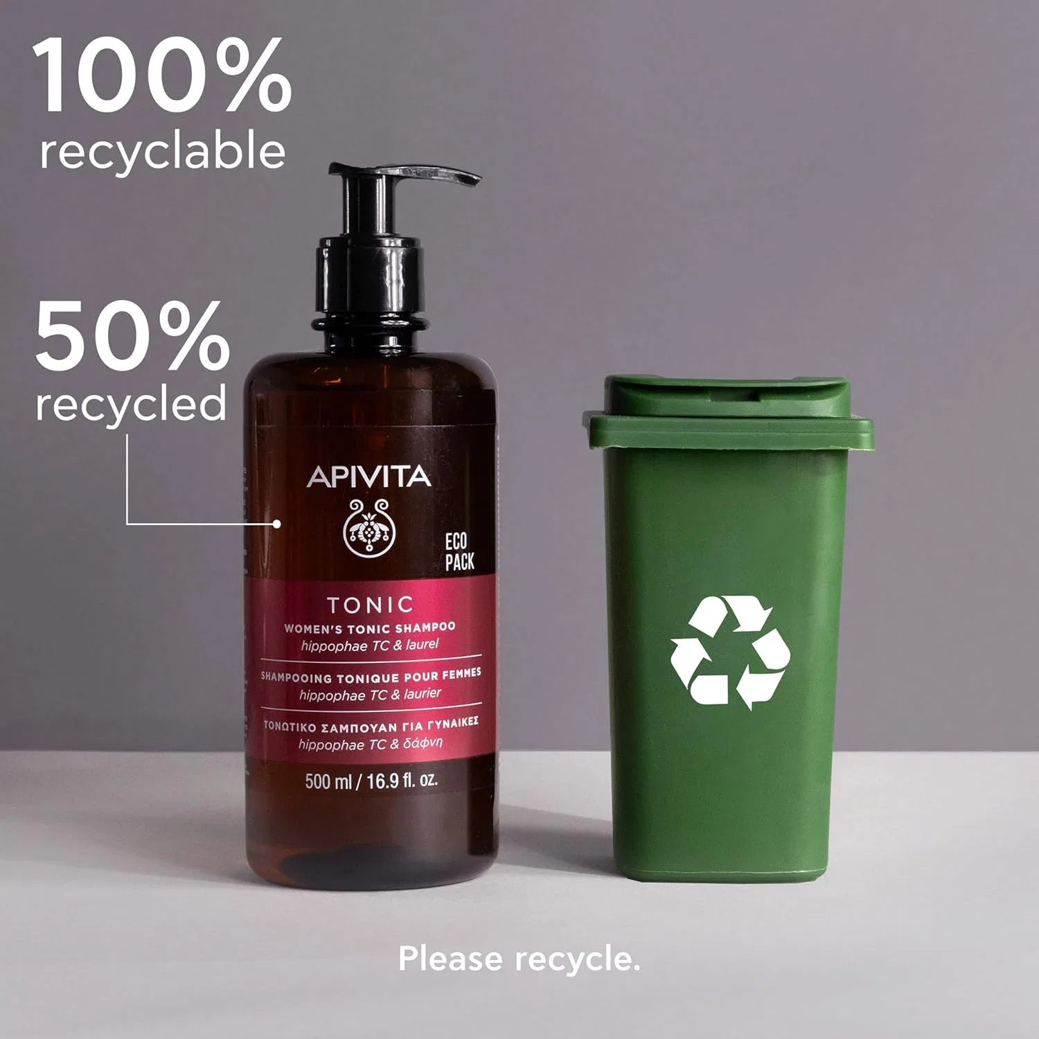 Тонизирующий шампунь для женщин Apivita Tonic Shampoo ‎Apivita — фото 2