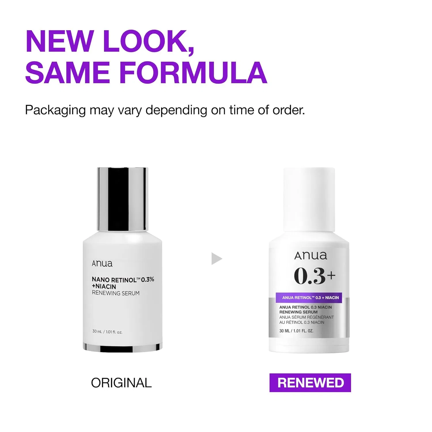 Обновляющая сыворотка для лица «Nano Retinol 0.3% + Niacin Renewing Serum» от ANUA Anua — фото 2