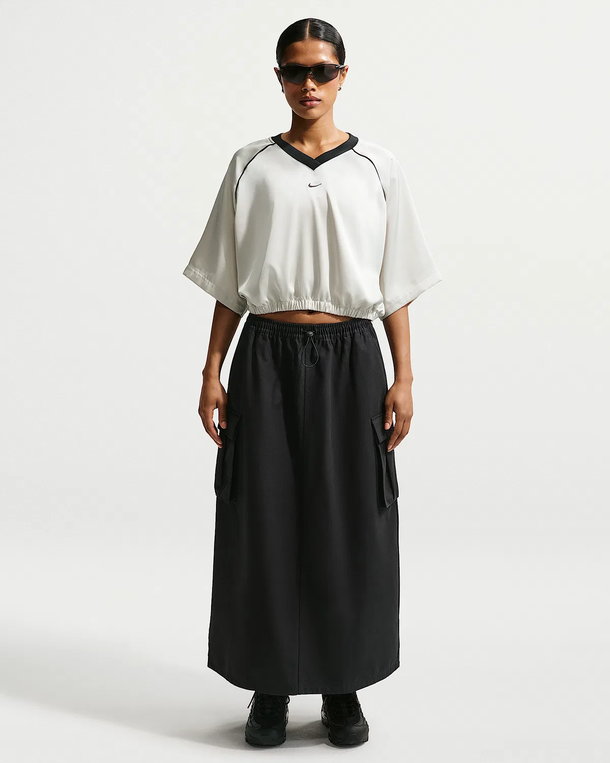 Женская свободная юбка карго Nike Sportswear, Black/Sail