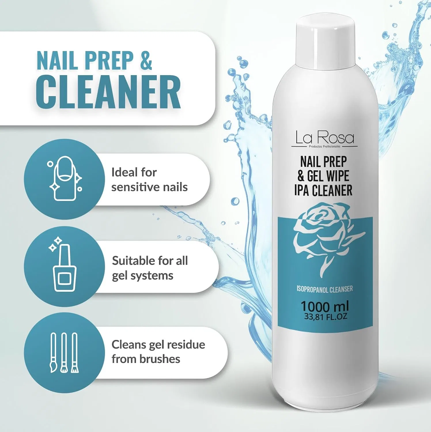 Очиститель для ногтей LaRosa Nail Cleaner 1000 мл La Rosa — фото 4