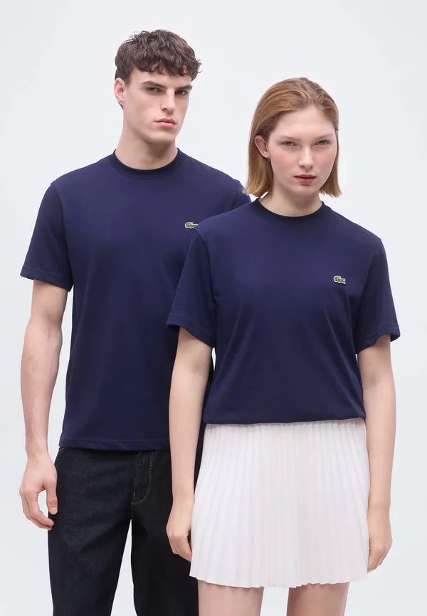 Футболка унисекс с принтом Lacoste, Navy Blue — фото 3