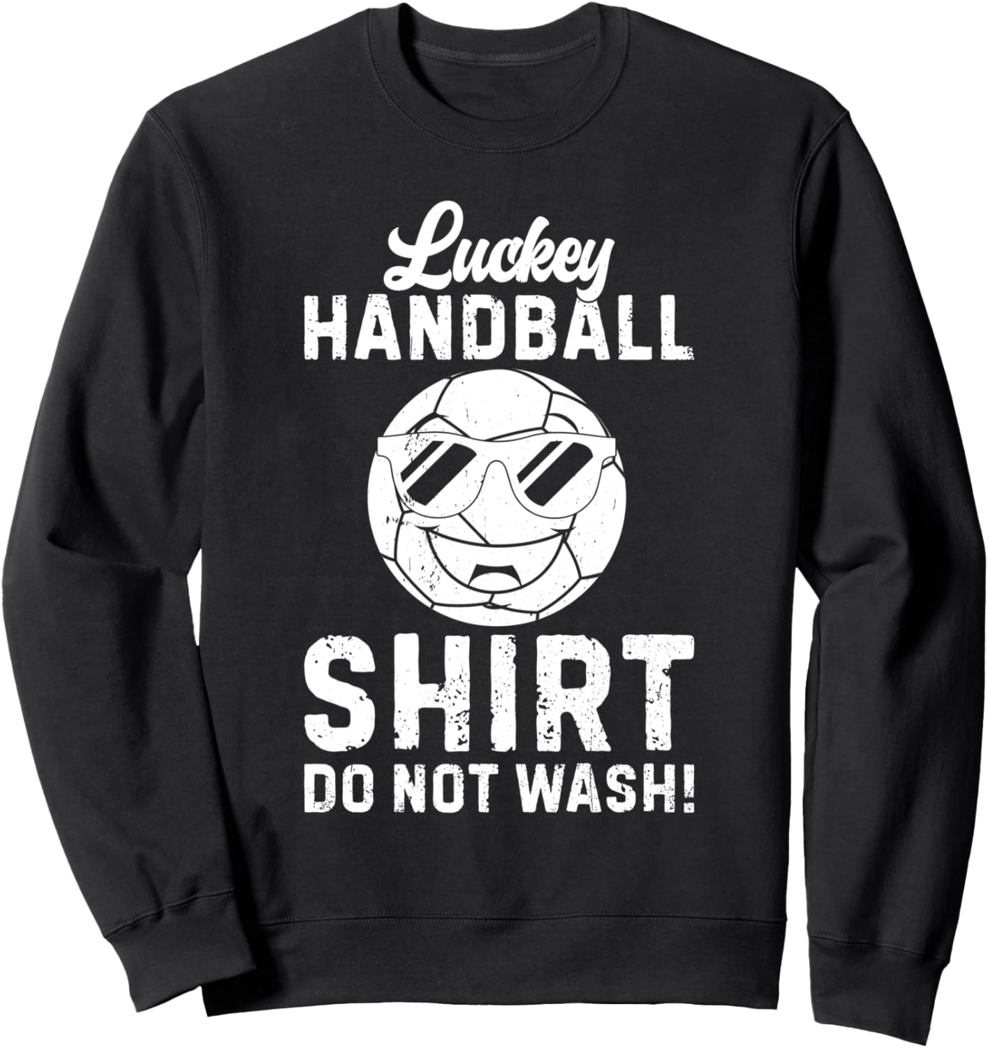 

Толстовка Lucky Handball - Не стирать - Толстовка Lucky Handball Funny Handball Designs, черный