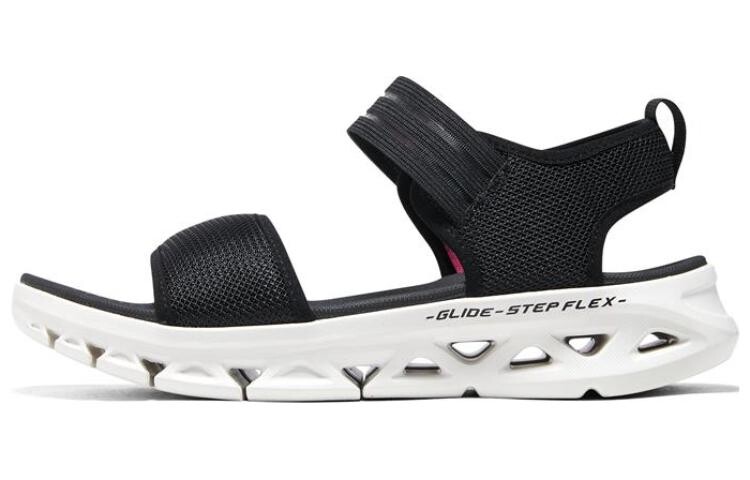 Пляжные сандалии Glide Step женские черные/белые Skechers