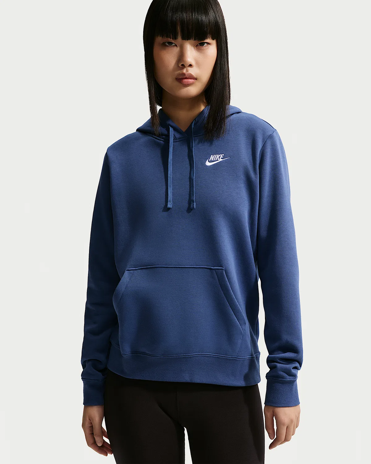 Женский худи-свитшот Nike Sportswear Club Fleece, Mystic Navy/White