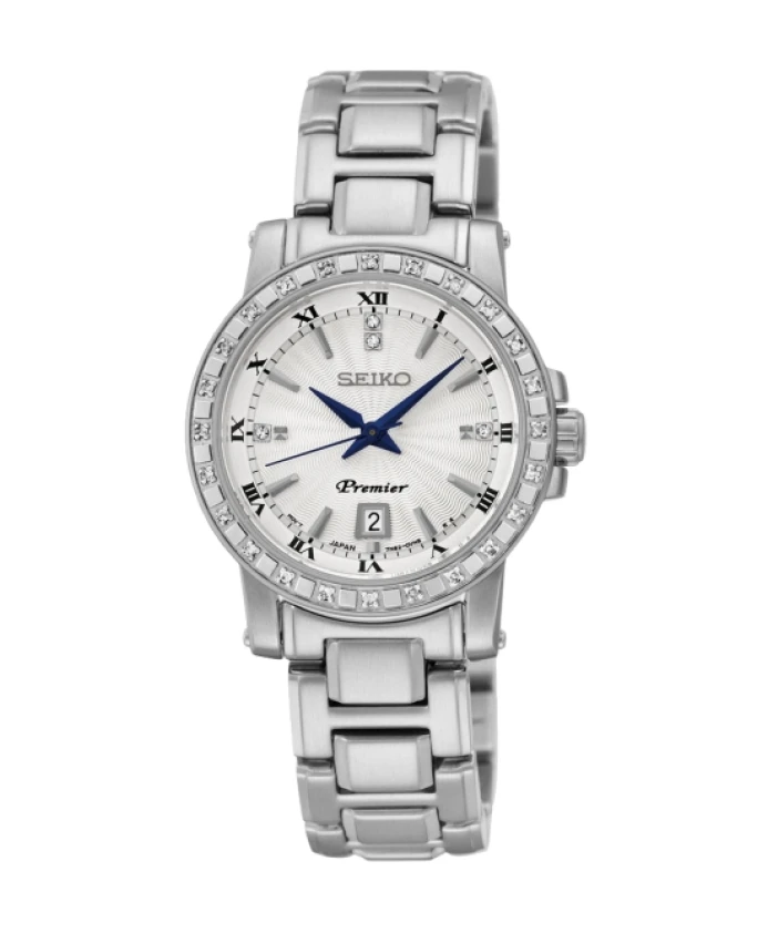 

Женские часы из нержавеющей стали . Seiko, серый