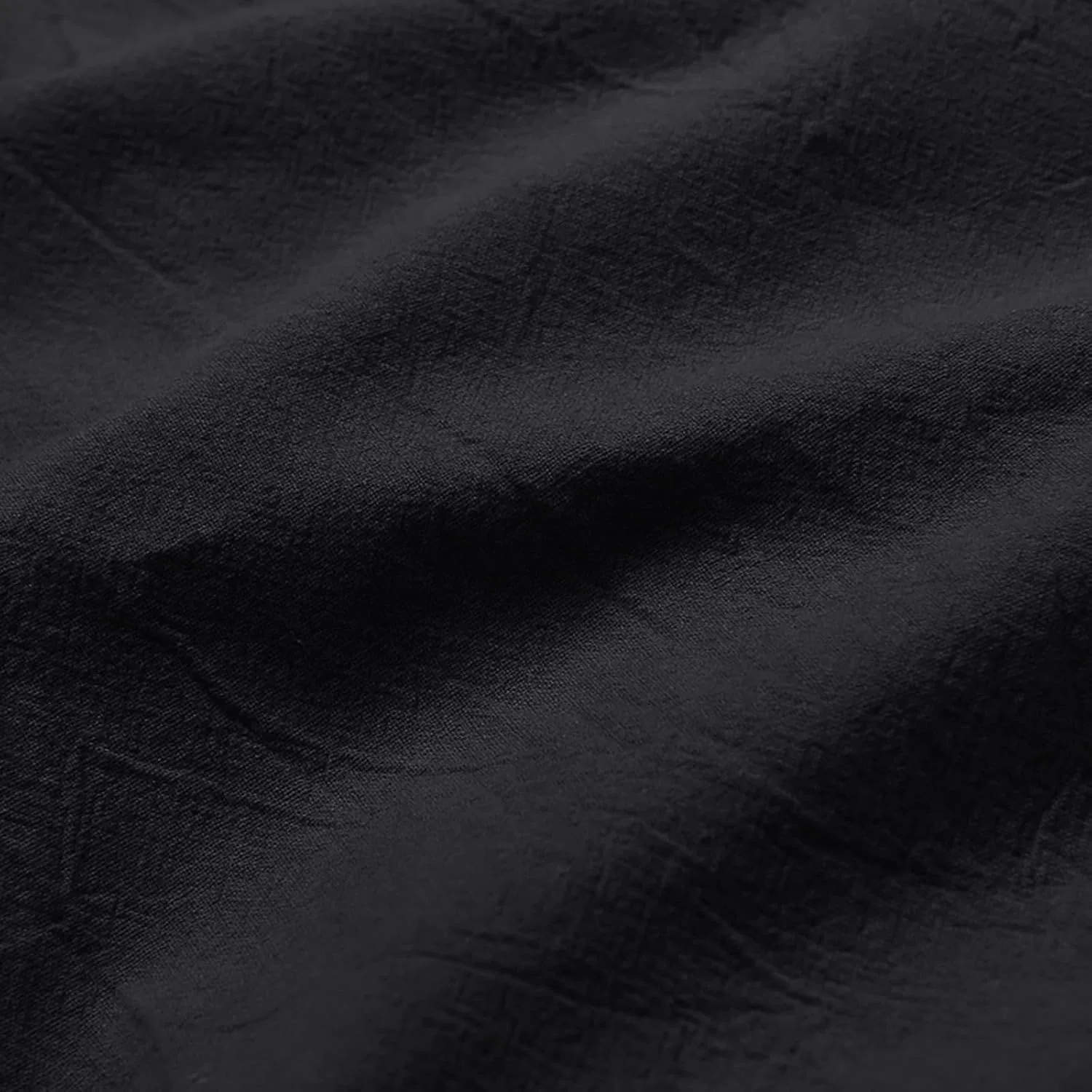 Шорты льняные классические на эластичном поясе, Black — фото 3
